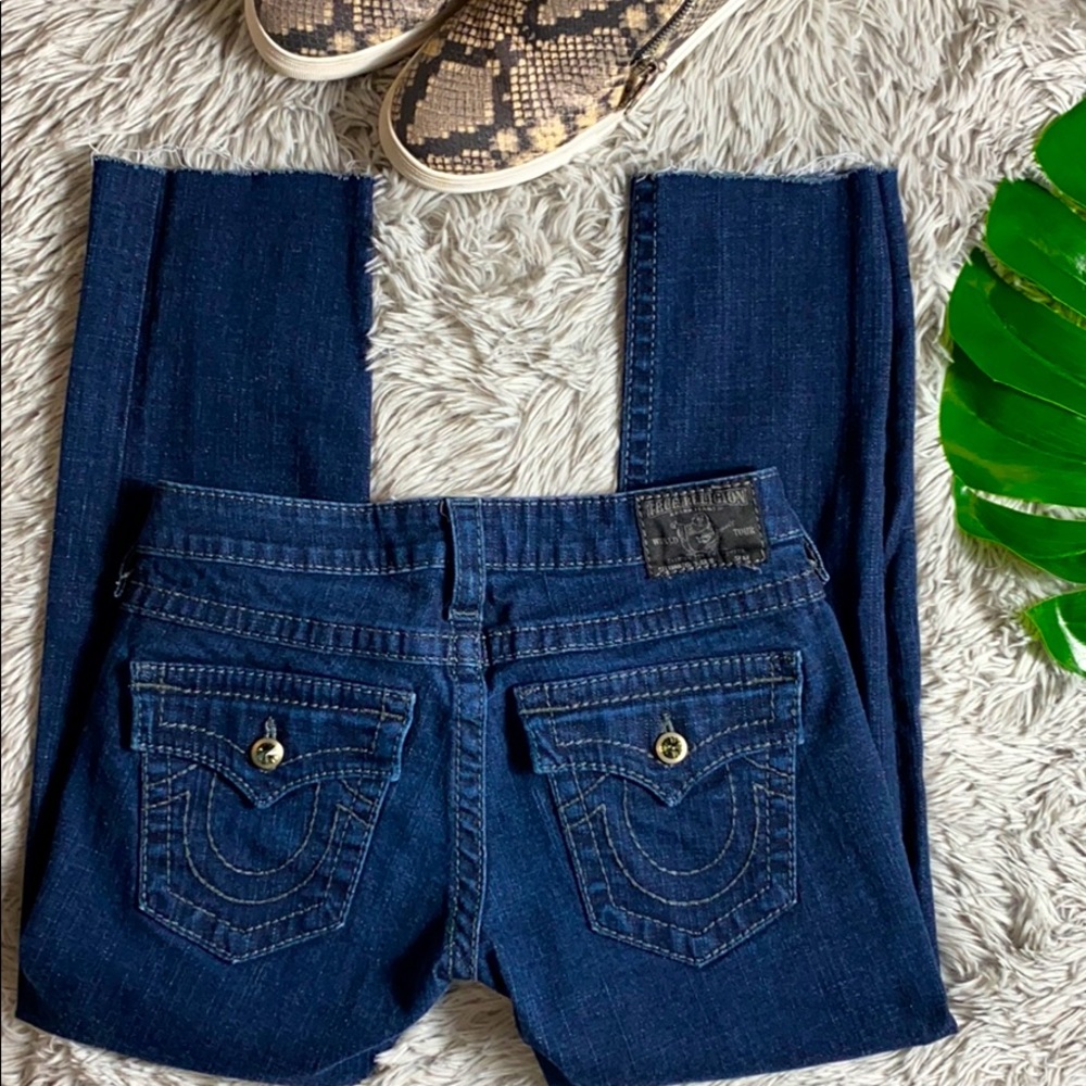 True religion disco Julie cut skinny crop size 27